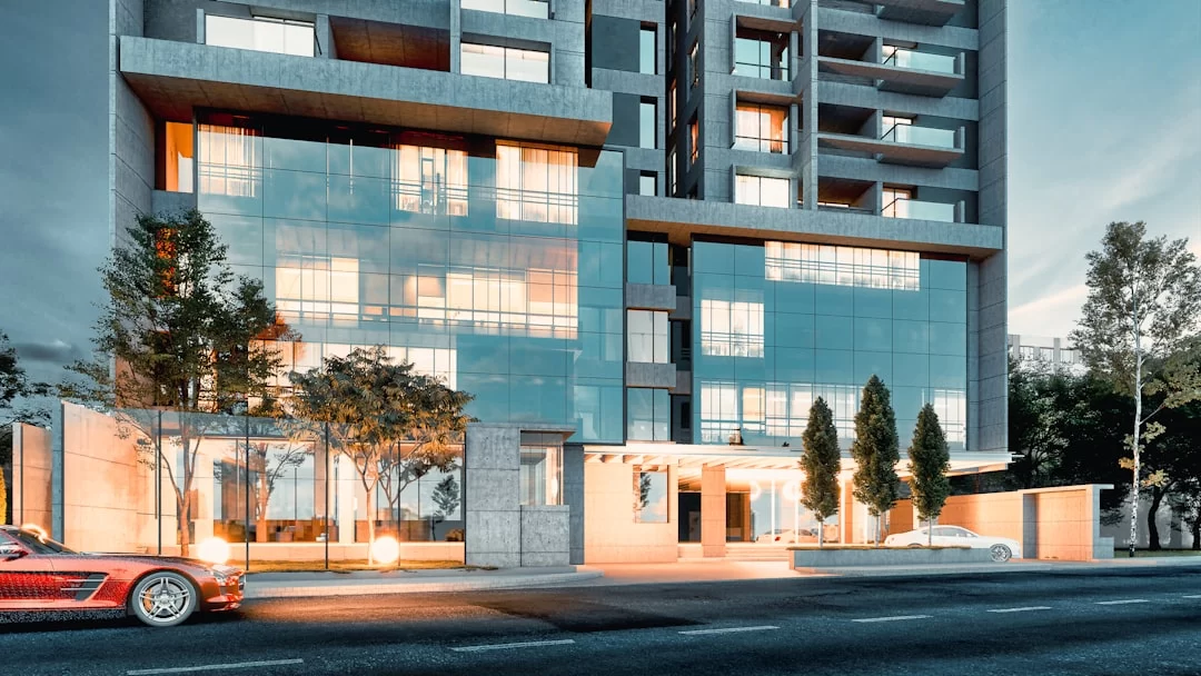 Olympiakent 3+1 daire modern dış cephe görünümü